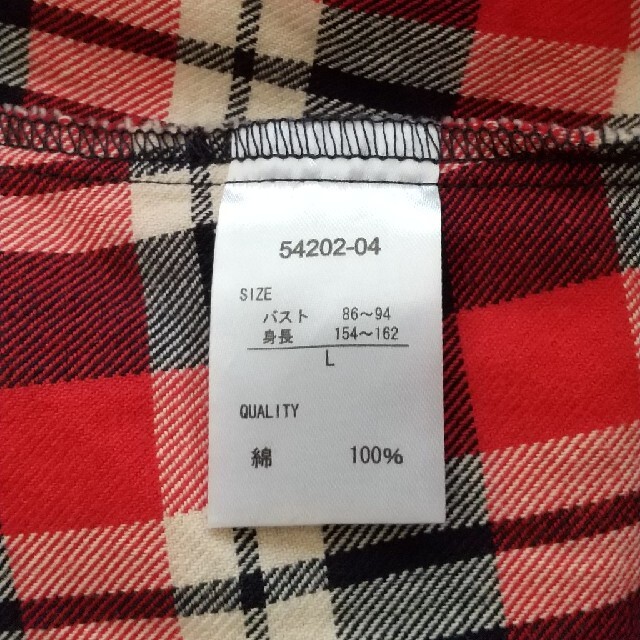 Avail(アベイル)の長袖 チェックシャツ 赤 レディースのトップス(シャツ/ブラウス(長袖/七分))の商品写真