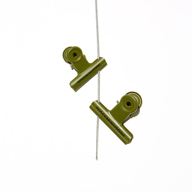 PEACEMINUSONE BULLDOG CLIP Green