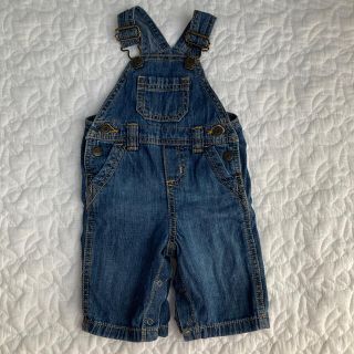 オールドネイビー(Old Navy)のオールドネイビー　デニムサロペット　0-3m(カバーオール)