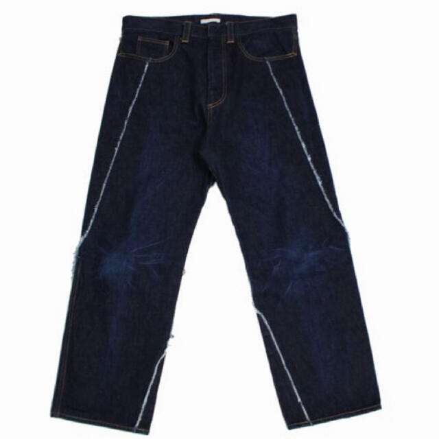 SUNSEA(サンシー)のkhoki コッキ19aw wrap denim pants ラップデニムパンツ メンズのパンツ(デニム/ジーンズ)の商品写真