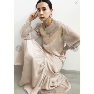 アメリヴィンテージ(Ameri VINTAGE)のAmeri VINTAGE LADY LAYERED CAMI DRESS M(ロングワンピース/マキシワンピース)