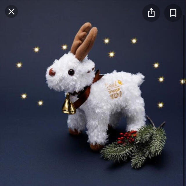 Lindt(リンツ)のリンツ　トナカイ　ぬいぐるみ　2020 エンタメ/ホビーのおもちゃ/ぬいぐるみ(ぬいぐるみ)の商品写真