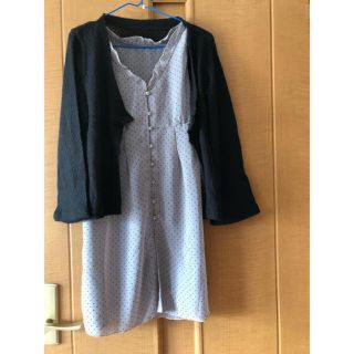 フェリシモ　ボレロ付きチュニックワンピース　M(チュニック)