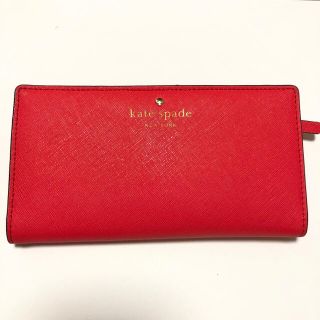 ケイトスペードニューヨーク(kate spade new york)のkate spade new york 長財布 赤 オレンジ ケイトスペード(財布)