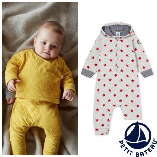 プチバトー(PETIT BATEAU)の【dafu様専用】12m 18m(ロンパース)