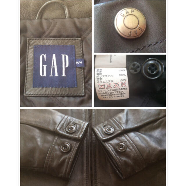 GAP(ギャップ)のギャップ レザージャケット ヴィンテージ Old GAP メンズのジャケット/アウター(レザージャケット)の商品写真