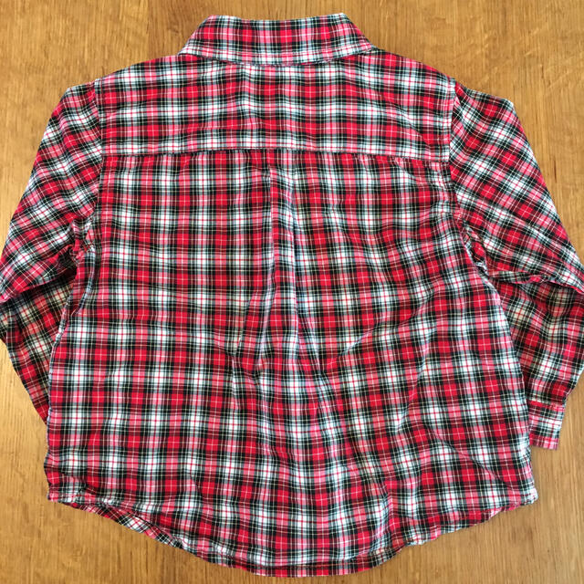 Ralph Lauren(ラルフローレン)のラルフローレン　赤チェックシャツ　9M キッズ/ベビー/マタニティのベビー服(~85cm)(シャツ/カットソー)の商品写真