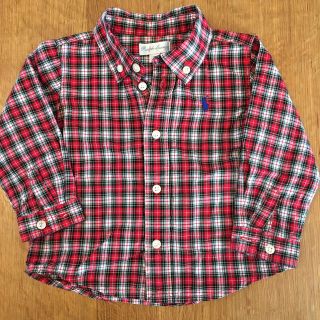 ラルフローレン(Ralph Lauren)のラルフローレン　赤チェックシャツ　9M(シャツ/カットソー)