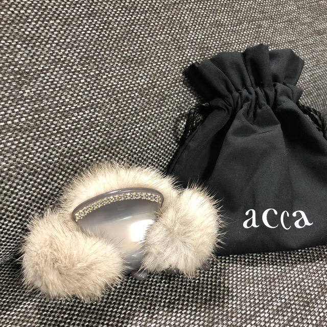 acca♡極美品♡ファークリップ グレー - バレッタ/ヘアクリップ