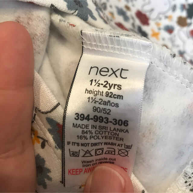 NEXT(ネクスト)の新品！nextミッフィワンピース裏起毛1.5歳〜2歳 キッズ/ベビー/マタニティのキッズ服女の子用(90cm~)(ワンピース)の商品写真