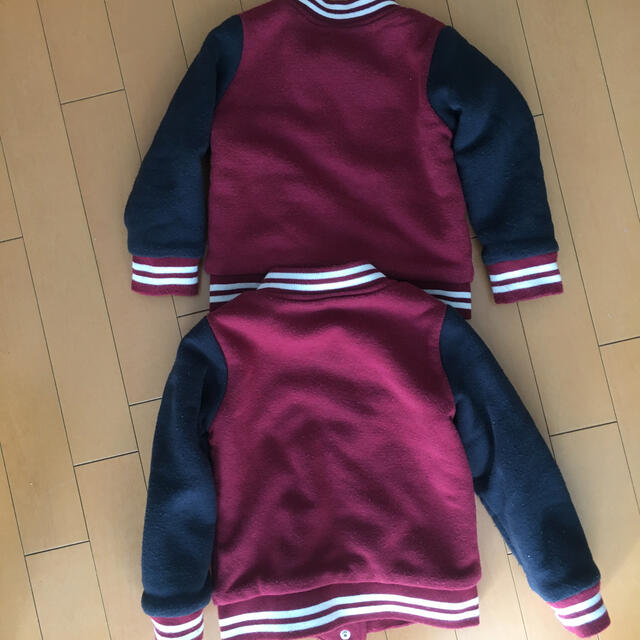 幼児用ブルゾン　お揃い110cm 100cm キッズ/ベビー/マタニティのキッズ服女の子用(90cm~)(ジャケット/上着)の商品写真