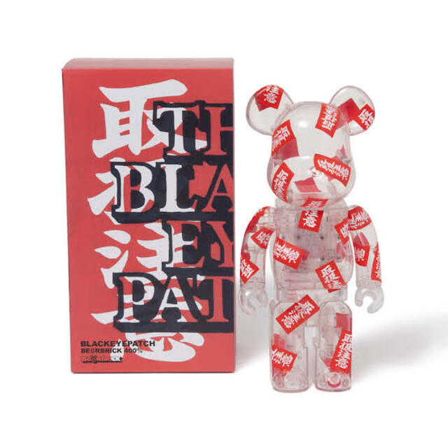 BE@RBRICK BlackEyePatch 400％　ベアブリック