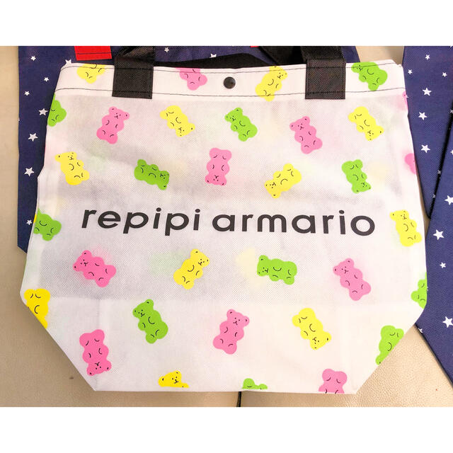 repipi armario(レピピアルマリオ)のレピピアルマリオ  ショップ袋 白1個、紺3個、計4個セット レディースのバッグ(ショップ袋)の商品写真