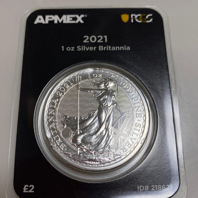 ブリタニア銀貨 1オンス 2021ファーストストライク - 貨幣