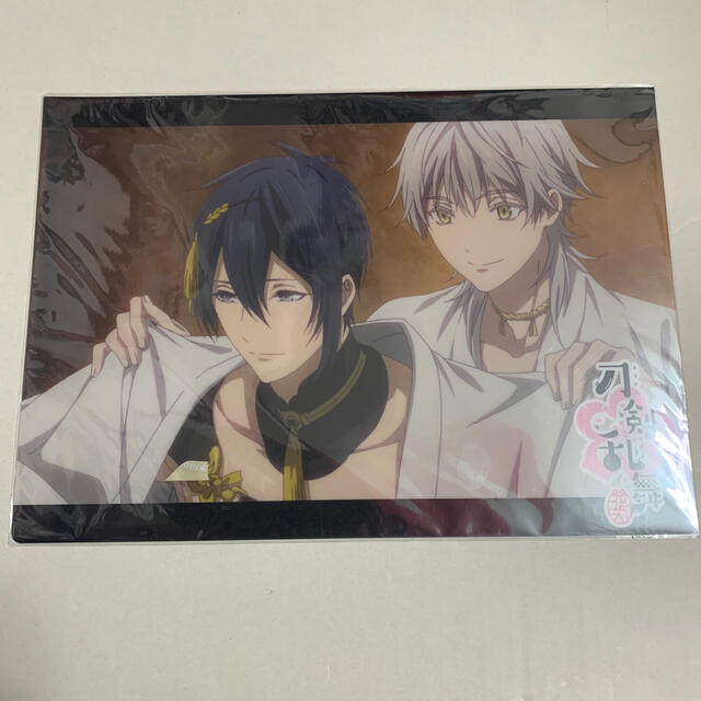 刀剣乱舞 花丸 鶴丸 三日月宗近 セル画&原画見比べクリア 刀剣乱舞 花丸 鶴丸 三日月宗近 セル画&原画見比べクリア