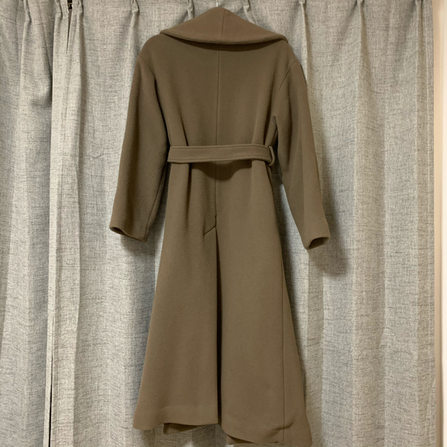 Noble - CACHEC カシェック ショールカラーガウンコート ブラウンの