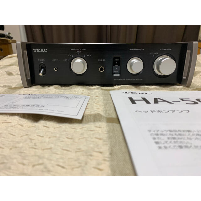 ティアック TEAC HA-501 ブラック　ヘッドフォンアンプ