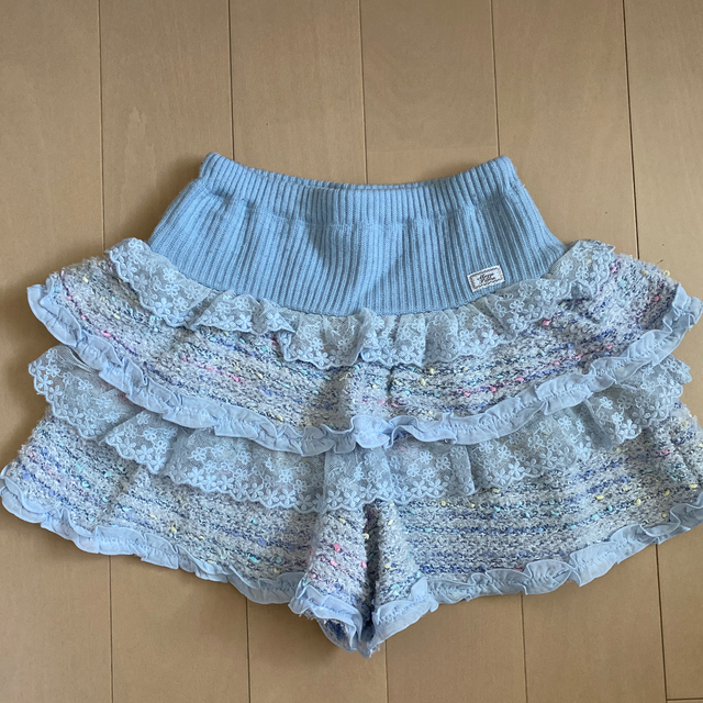 mezzo piano(メゾピアノ)のメゾピアノ 140【美品】♡ネップキュロット♡ キッズ/ベビー/マタニティのキッズ服女の子用(90cm~)(スカート)の商品写真