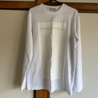 オニツカタイガー(Onitsuka Tiger)のオニツカタイガー　白Tシャツ　ロンT(Tシャツ(長袖/七分))