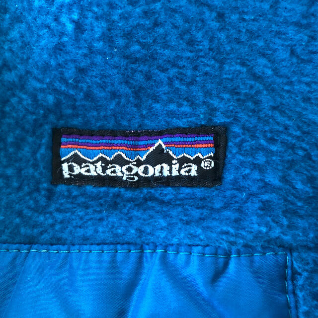 patagonia(パタゴニア)の【値下げ】パタゴニア　シンチラ　プルオーバー　ブルー　USA製 メンズのジャケット/アウター(マウンテンパーカー)の商品写真