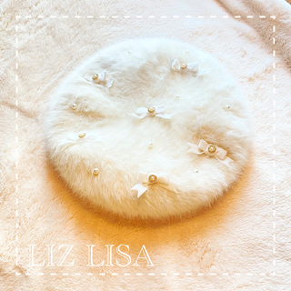 リズリサ(LIZ LISA)のLIZLISA ベレー帽 白(ハンチング/ベレー帽)
