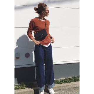 ザラ(ZARA)の完売❤️ZARA ロールアップヘムデニムキュロット H&M TODAYFUL(デニム/ジーンズ)