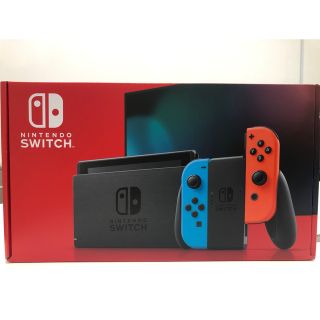 ニンテンドースイッチ(Nintendo Switch)のウェ様　新品未開封　任天堂スイッチ本体　延長保証・保護シール付き (家庭用ゲーム機本体)