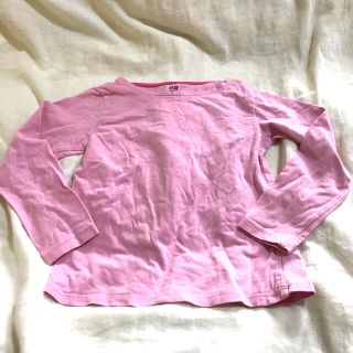 エイチアンドエム(H&M)のH&M ピンク ロンT(Tシャツ/カットソー)