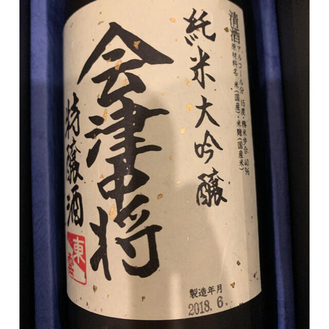 会津中将　純米大吟醸　720ml 食品/飲料/酒の酒(日本酒)の商品写真