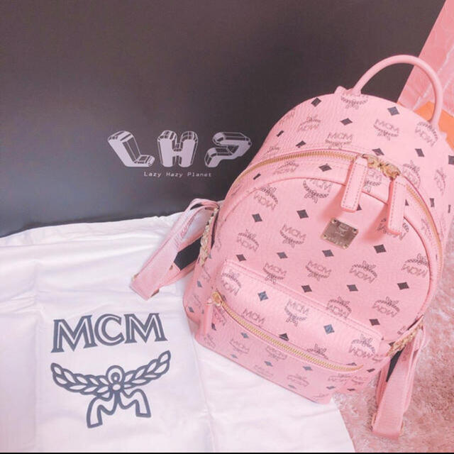 MCM リュック ピンク