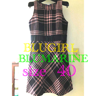 ブルマリン(Blumarine)の#ラクマ　BLUGIRL BLUMARINE jamber skirt(ひざ丈ワンピース)
