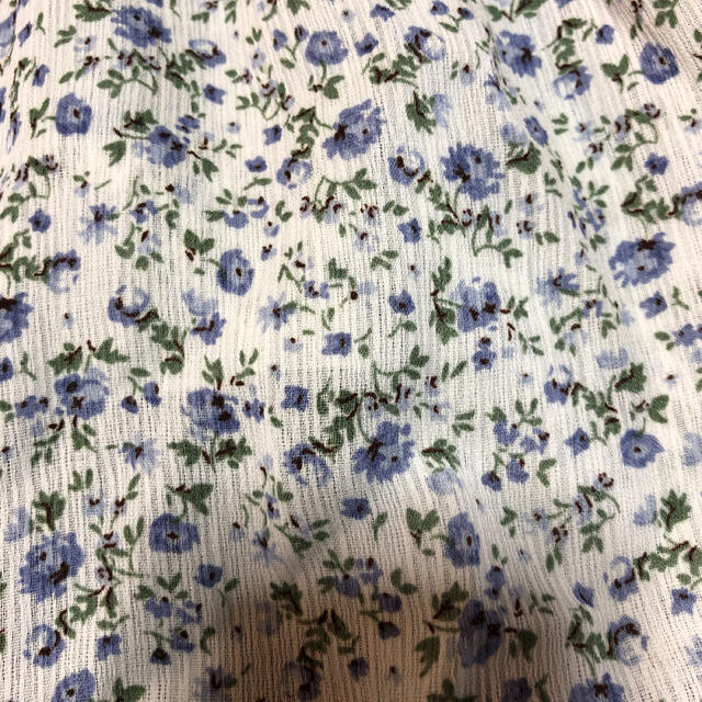 お花柄　スカート　ウエストゴム　L レディースのスカート(ロングスカート)の商品写真