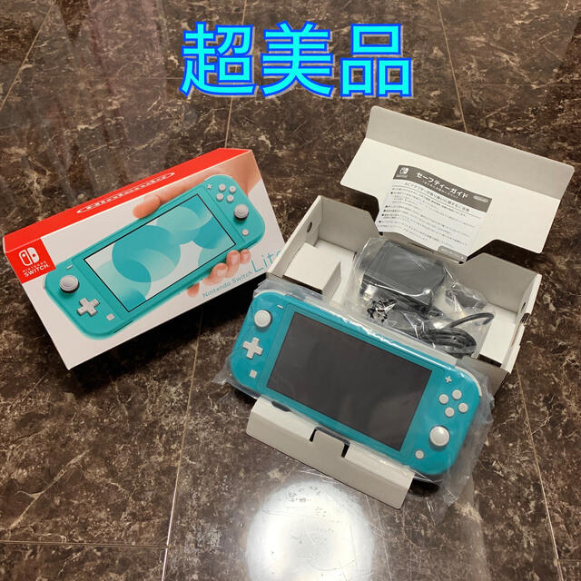 Nintendo Switch  Lite ターコイズ 本体 超美品 ブルー②