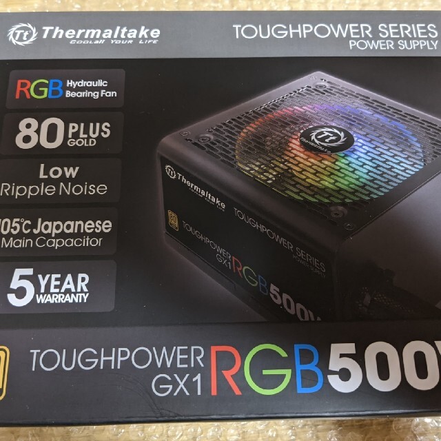 ATX電源 TOUGHPOWER GX1 RGB GOLD 500W