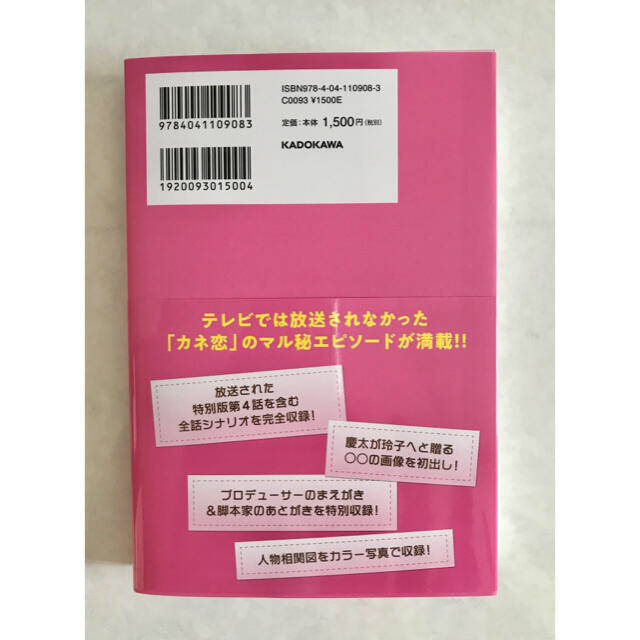 火曜ドラマおカネの切れ目が恋のはじまりシナリオブック エンタメ/ホビーの本(アート/エンタメ)の商品写真