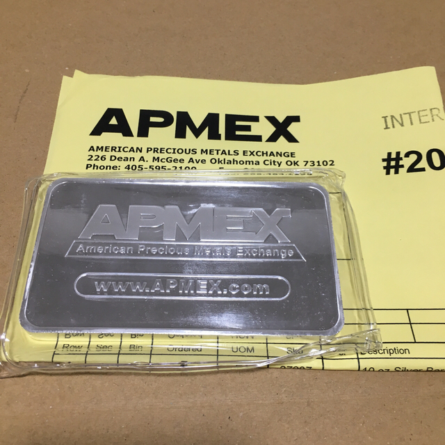 エンタメ/ホビーAPMEX10オンスバー1本