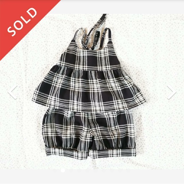 トップス ビスチェ キャミソール☆90size キッズ/ベビー/マタニティのキッズ服女の子用(90cm~)(ワンピース)の商品写真