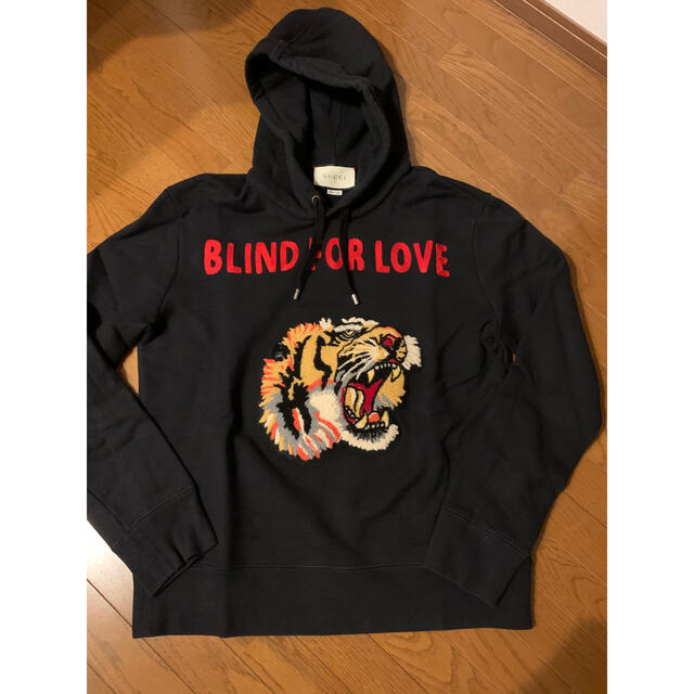 専最終値下げGUCCI BLIND FOR LOVE パーカー フーディー M | フリマアプリ ラクマ