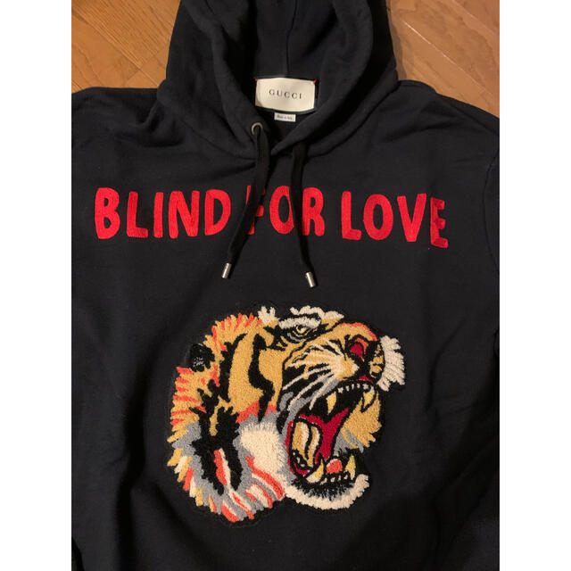 Gucci - 専最終値下げGUCCI BLIND FOR LOVE パーカー フーディー Mの