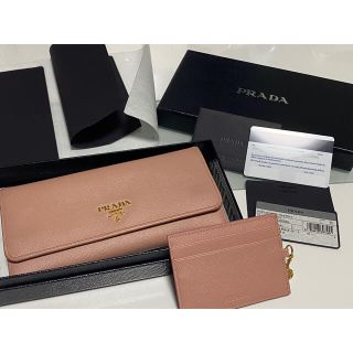 PRADA - 美品◎ PRADA 長財布 サフィアーノ ピンクベージュの通販 by