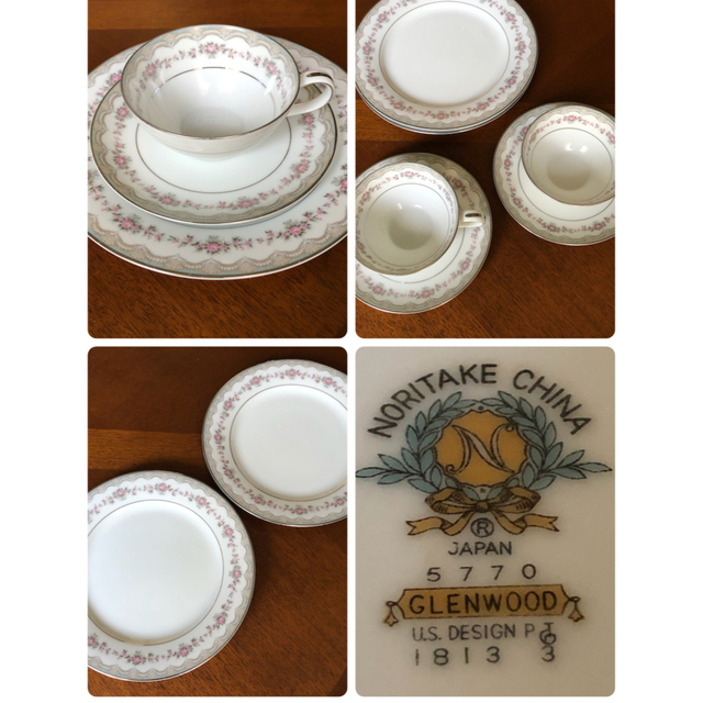 Noritake(ノリタケ)の【ご予約品美品】ビンテージノリタケ★グレンウッド★トリオ　ペア インテリア/住まい/日用品のキッチン/食器(食器)の商品写真