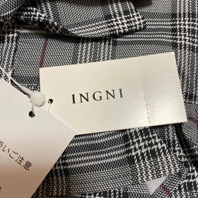 INGNI(イング)のINGNI チェック柄フリルボウタイ レディースのトップス(シャツ/ブラウス(長袖/七分))の商品写真