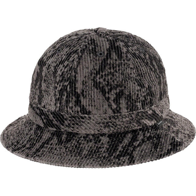 S/M Supreme Snakeskin Corduroy Bell Hat ハット