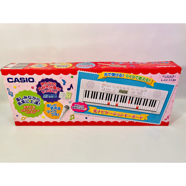 CASIO(カシオ)のCASIO LK-118 カシオ 電子ピアノ 光ナビゲーションキーボード 楽器の鍵盤楽器(キーボード/シンセサイザー)の商品写真