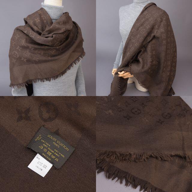 美品♡ルイヴィトン モノグラム 大判ストール・ショール シルク
