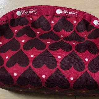 レスポートサック(LeSportsac)の【美品】レスポートサック  ハートラウンドポーチ(ポーチ)