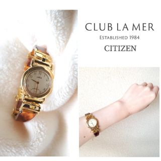 シチズン(CITIZEN)のシチズン/club LAMER べっ甲柄 ブレスレット腕時計(腕時計)