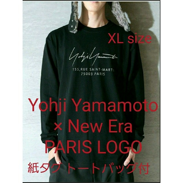 紙タグ付 Yohji Yamamoto × New Era PARIS LOGO-