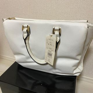 デュラス(DURAS)の新品！DURAS ハンドバッグ ホワイト(ハンドバッグ)