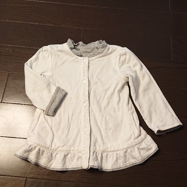 COMME CA DU MODE(コムサデモード)のCOMME CA FOSSETTE  リバーシブルパーカー  100 キッズ/ベビー/マタニティのキッズ服女の子用(90cm~)(ジャケット/上着)の商品写真